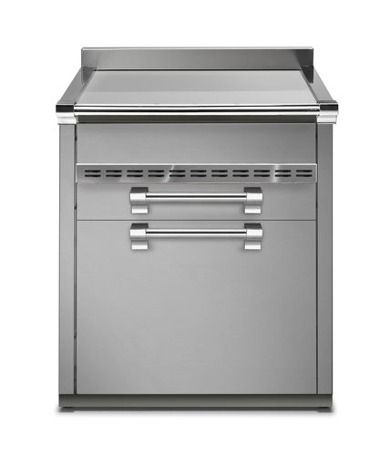 Stainless steel prep table - ASCOT 70 - STEEL - with storage compartment / commercial / home