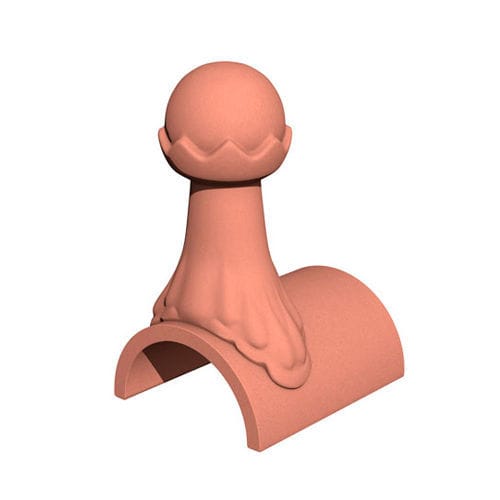 Terracotta finial - BALL TOP - Marley