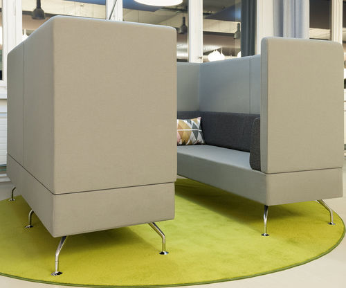 Modular sofa - PERIMETER - Orange Box - contemporary / fabric / high back