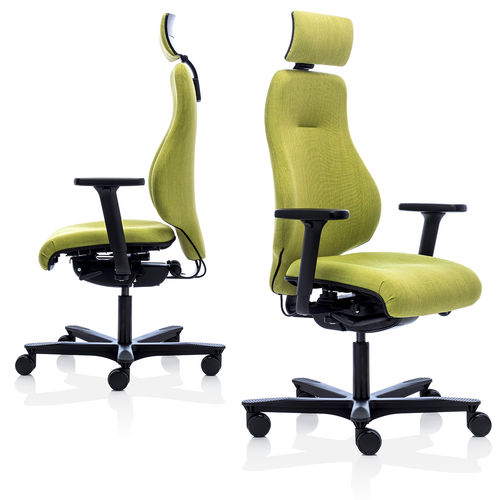 Contemporary executive chair - SPIRA PLUS - Orange Box - leather / fabric / reclining