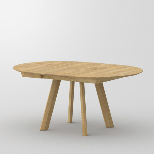 Round table - RHOMBI BUTTERFLY - vitamin design - contemporary / oak / walnut