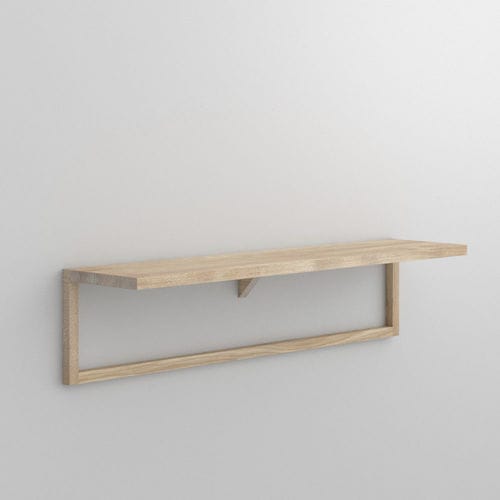 Wall-mounted shelf - SENA SHIFT - vitamin design - minimalist design / oak / walnut