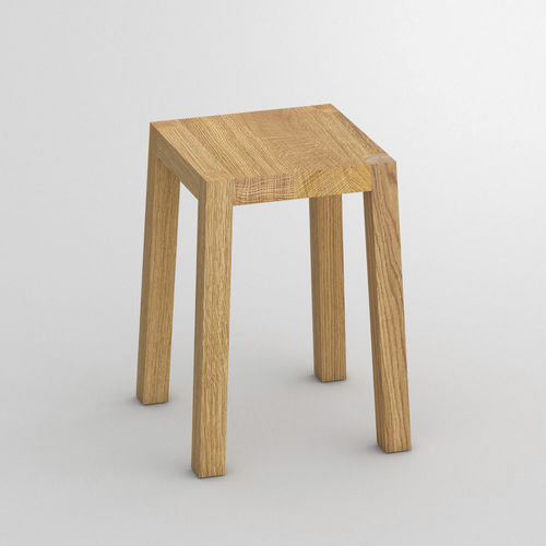 Contemporary stool - TANTUM - vitamin design - oak / solid wood / ash