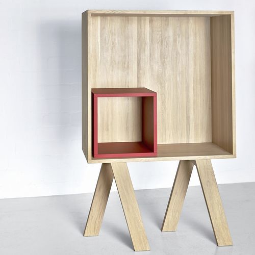 Contemporary shelf - GO RW - vitamin design - oak / MDF / ash