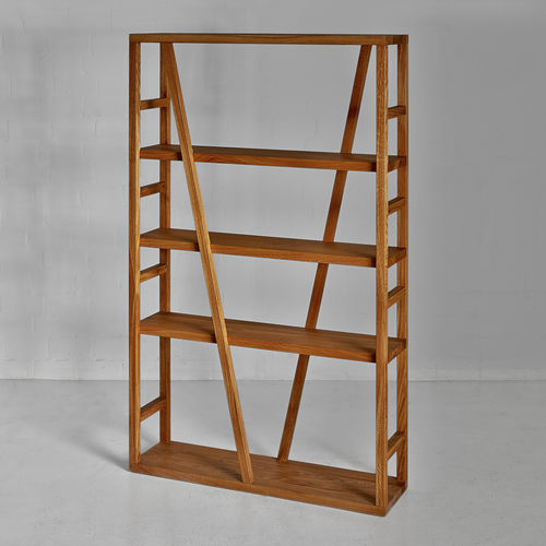 Room divider shelf FACHWERK vitamin design design / oak / ash