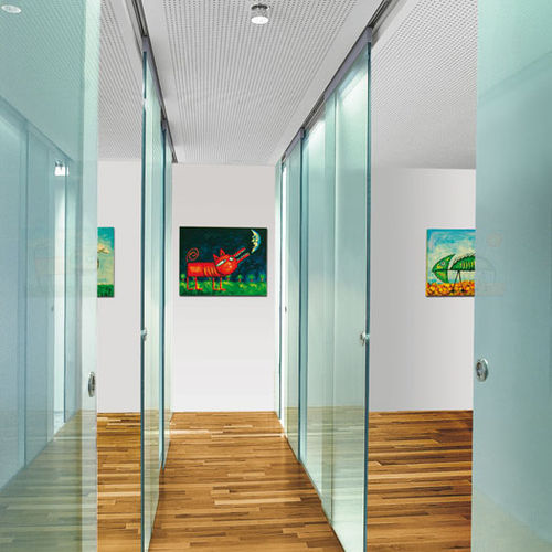 Door sliding system - GM TOPROLL&reg; 100 - Glas Marte GmbH - glass door