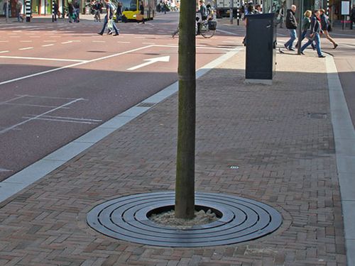 Round tree grate - SAMBER - ANAE street furniture - cast iron