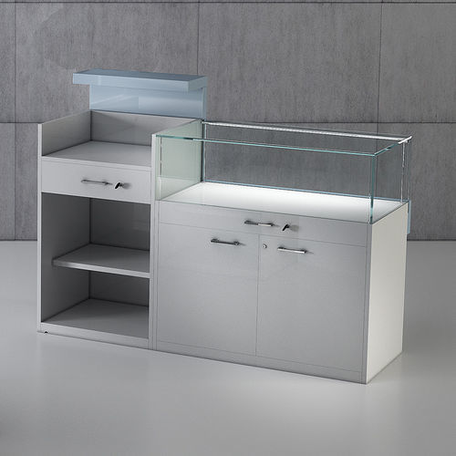 Contemporary display case - COM/QF1 - Italvetrine - glass / wooden / viewable
