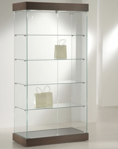 Contemporary display case - 131/CC - Italvetrine - tempered glass / wooden / illuminated