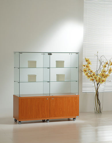 Contemporary display case - 12/14M - Italvetrine - freestanding / tempered glass / wenge