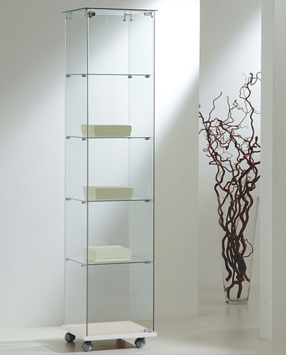 Contemporary display case - 4/18E - Italvetrine - freestanding / tempered glass / viewable