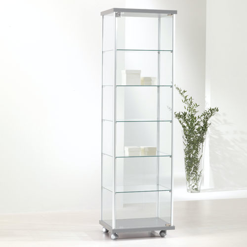 Contemporary display case - 53/A - Italvetrine - freestanding / tempered glass / wooden