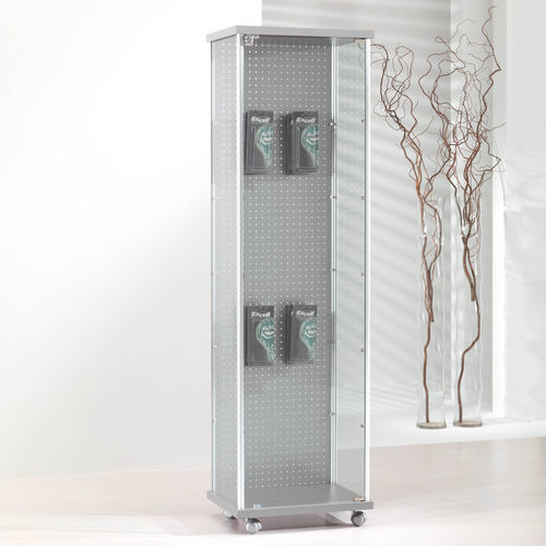Contemporary display case - 53/BL - Italvetrine - freestanding / tempered glass / wooden