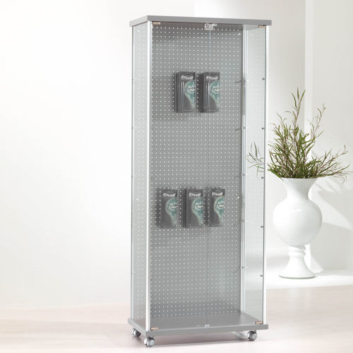 Contemporary display case - 73/BL - Italvetrine - freestanding / tempered glass / wooden