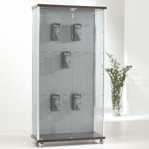 Contemporary display case - 93/BL - Italvetrine - freestanding / tempered glass / wooden