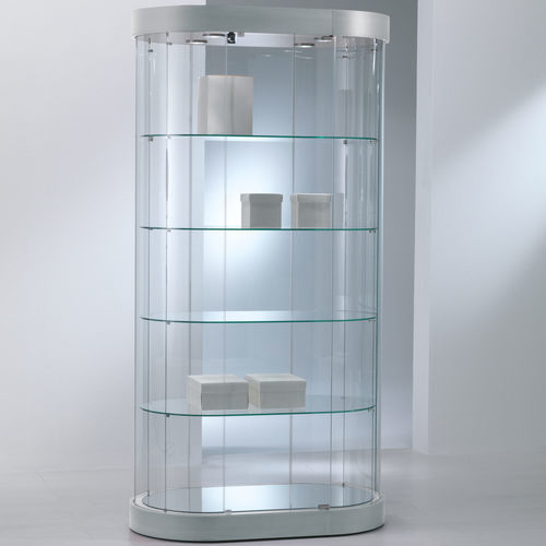 Contemporary display case - 209/OG - Italvetrine - tempered glass / illuminated / viewable