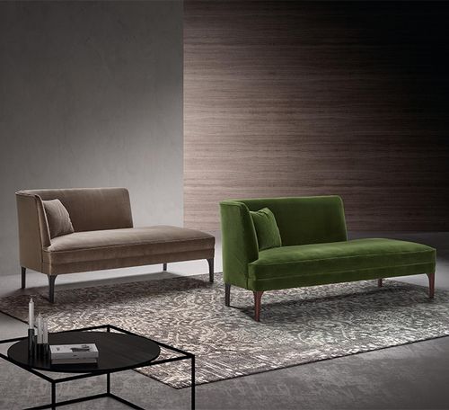 Contemporary daybed - MUNIA - MANUEL LARRAGA - fabric / indoor / contract