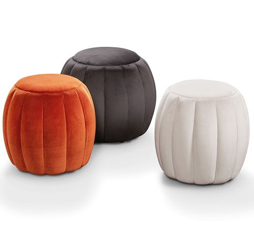 Contemporary pouf - BRAN - MANUEL LARRAGA - fabric / upholstered / with storage compartment