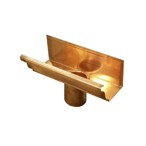 Copper roof gutter - OGEE - Coppa Gutta - rectangular