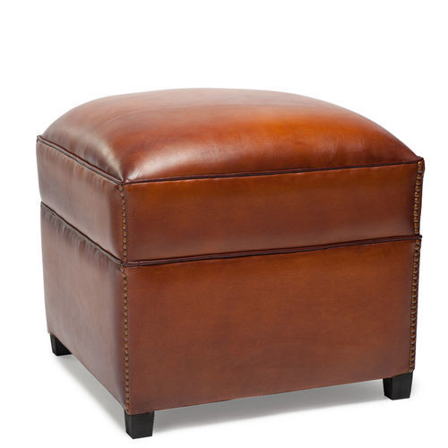 Traditional pouf - ClubSpirit - fabric / leather / square
