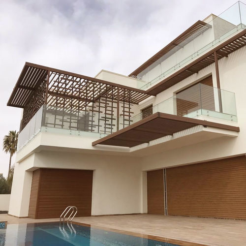 Composite facade system - 10 - Tecnodeck - wooden / aluminum