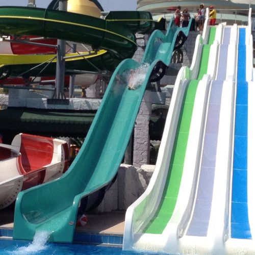 Upright slide - KAMIKAZE - Polin Waterparks - for water park / high-speed