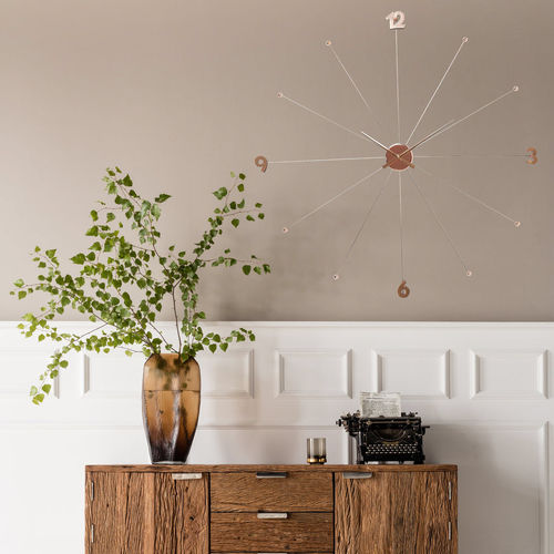 Contemporary clock - LIKE UMBRELLA - KARE Design - wall-mounted / analog / lacquered aluminum