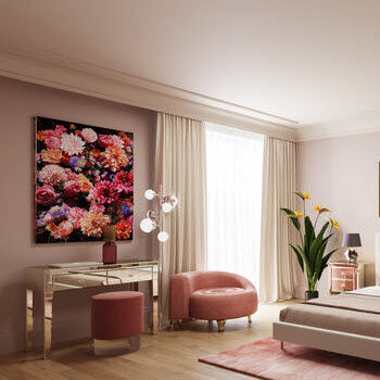 Acrylic decorative painting - Flower Bouquet - KARE Design - canvas / portrait / still life
