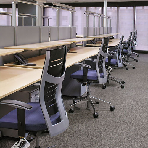 Contemporary office chair - ZAS - Dynamobel - indoor / fabric / leather