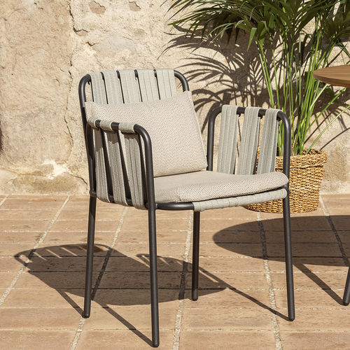 Contemporary chair - TEJA - bivaq - outdoor / indoor / acrylic fabric