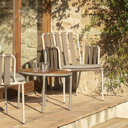 Contemporary armchair - TEJA  - bivaq - acrylic fabric / aluminum / rope