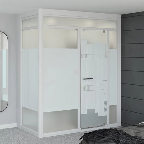 Glass shower - Modulo Luxe - Kinedo - sliding door / for alcoves / smoked glass