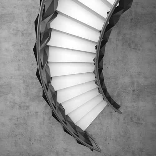 High-end staircase - SCULPTED - EeStairs - straight / circular / indoor