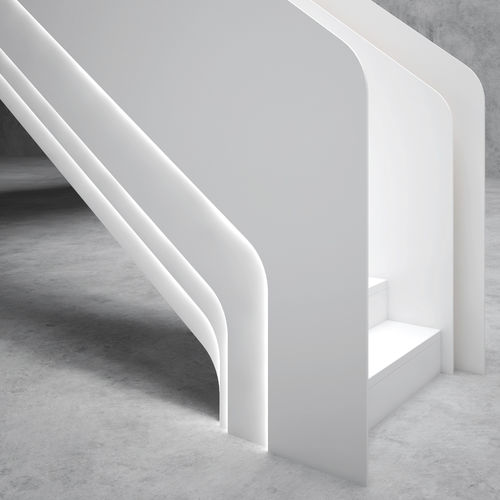 High-end staircase - TRON - EeStairs - straight / indoor / original design