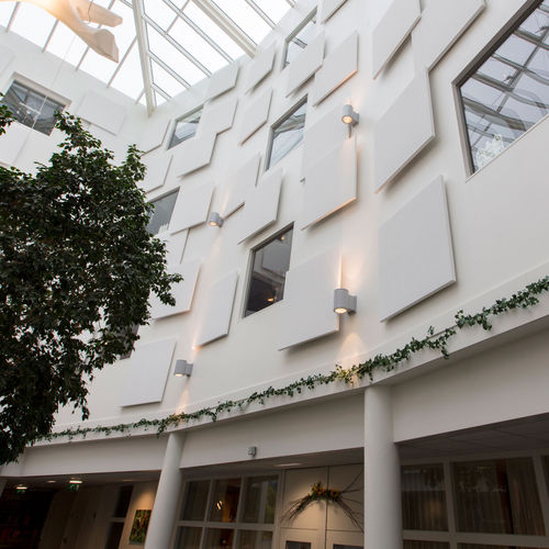 Wall-mounted acoustic panel - ECLIPSE® - ROCKFON - for facade cladding / stone wool / rectangular