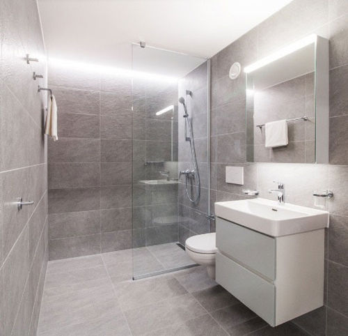 Contemporary bathroom - eurocomponents spa - reinforced concrete / for ...