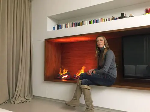 Electric fireplace - BRACE 40 LEGNA - MAISONFIRE