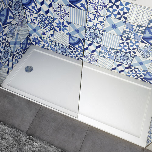 Rectangular shower base - CHAMPION® - Securibath Solutions, S.L. - flush / extra-flat / resin