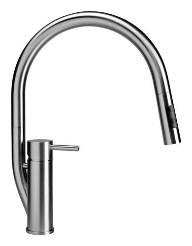 Countertop mixer tap - RANDA KD - MGS Progetti - stainless steel / kitchen / 1-hole