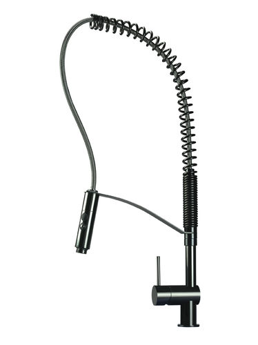 Countertop mixer tap - VELA LD - MGS Progetti - stainless steel / kitchen / 1-hole