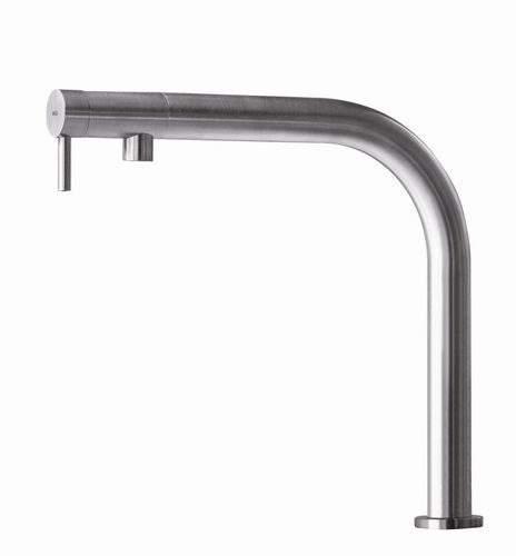 Countertop mixer tap - NEMO RH/RH S - MGS Progetti - stainless steel / kitchen / 1-hole