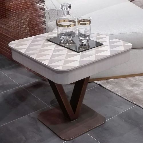 Contemporary pedestal table - TL65 VIKTORIA - CARPANELLI - wooden / square / home