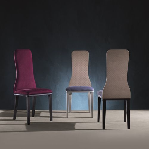 Contemporary chair - SE55 OPTICAL SKIN - CARPANELLI - indoor / fabric / upholstered