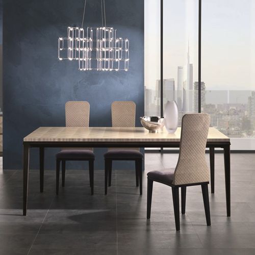 Contemporary table - TA66 SQUARE - CARPANELLI - wooden / rectangular