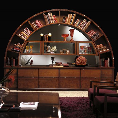 Wall-mounted bookcase - VL13 ARCO  - CARPANELLI - high / free-standing / traditional