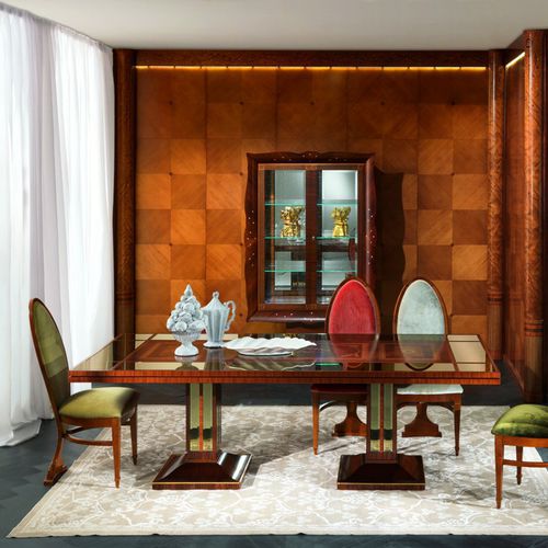 Traditional dining table - TA27 LUCI DELLA RIBALTA - CARPANELLI - wooden / rectangular / extending