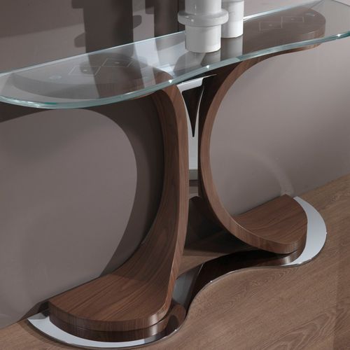Contemporary sideboard table - MB45 MISTRAL  - CARPANELLI - glass / walnut / maple