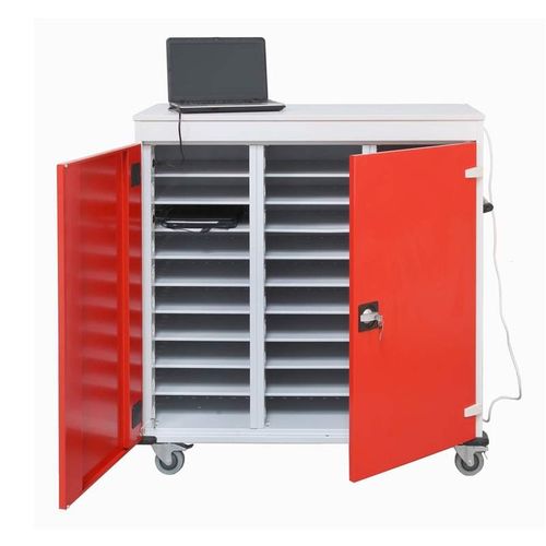 Mobile storage furniture - SERV/INF/ELEC/10C - Caray collectivites - on casters / safety / computer