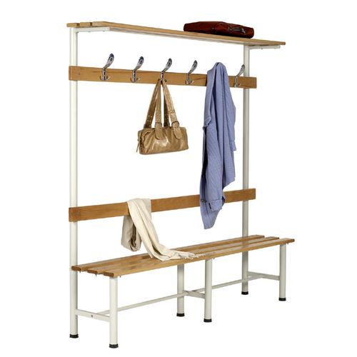 Traditional locker room bench BANCVEST120PP Caray collectivites