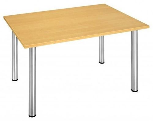 Contemporary boardroom table - TC80R - Caray collectivites - melamine / metal base / rectangular